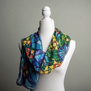 Gorgeous Stained Glass Lightweight Scarf